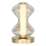 Настольная лампа светодиодная с волнообразным стеклянным плафоном Amphora of Light варинант исполнения - 1 | Loft Concept в Кирове