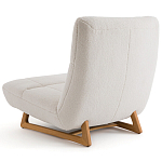 Кресло с обивкой букле Lino White  Boucle Armchair варинант исполнения - 4 | Loft Concept в Кирове