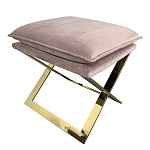 Пуф велюровый на металлическом основании Meekness варинант исполнения - 2 | Loft Concept в Кирове