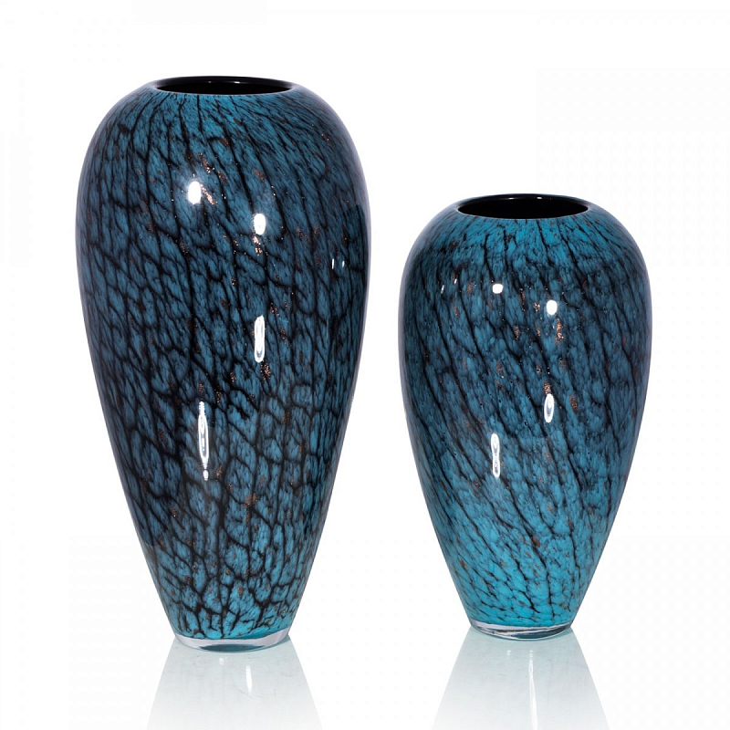 Стеклянная ваза Chrysalis Бирюзовый в Кирове | Loft Concept 