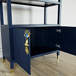 Стеллаж со стеклянными полками Elsa Dreams Blue варинант исполнения - 5 | Loft Concept в Кирове