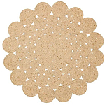 Ковер круглый с джутовой основой Round tourniquet варинант исполнения - 1 | Loft Concept в Кирове