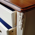 Высокий деревянный комод в стиле прованс Montmartre Provence Chest of Drawers варинант исполнения - 3 | Loft Concept в Кирове