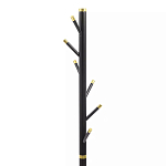 Напольная вешалка чёрная с золотистыми элементами Branches Hangers варинант исполнения - 2 | Loft Concept в Кирове