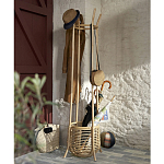 Напольная вешалка с корзиной из ротанга Trina Wicker Floor Hanger варинант исполнения - 6 | Loft Concept в Кирове