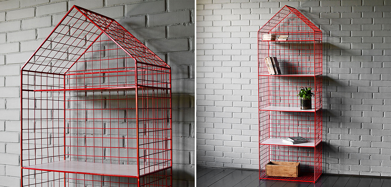 Стеллаж House Industrial Metal Rust Rack Стеллаж House Industrial Metal Rust Rack - Loft-Concept в Кирове