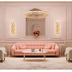 Люстра кольцевая с текстурной огранкой Reflection of Reality варинант исполнения - 3 | Loft Concept в Кирове