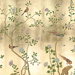 Обои ручная роспись Badminton Deep Rich Gold gilded paper варинант исполнения - 2 | Loft Concept в Кирове