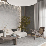 Гипсовая 3D панель с принтографией PM-01 варинант исполнения - 2 | Loft Concept в Кирове