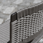 Дизайнерский стул с каркасом из металла с плетеными сиденьем и спинкой GREEN POINT Chair варинант исполнения - 7 | Loft Concept в Кирове