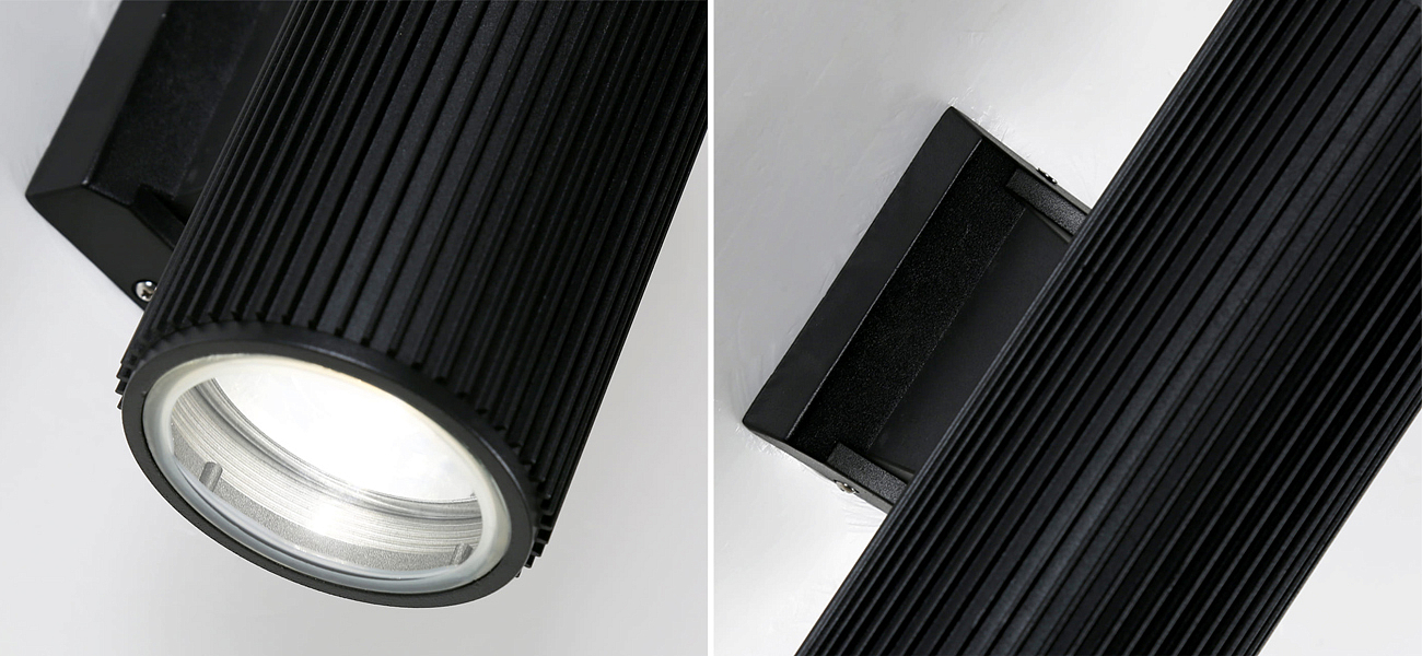 Черный уличный светильник RIBBING 26 см Черный уличный светильник RIBBING 26 см - Loft-Concept в Кирове