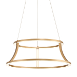 Люстра золотого цвета с 2-мя светодиодными кольцами Eurofase варинант исполнения - 1 | Loft Concept в Кирове