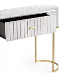 Консоль овальная на золотистых фигруных ножках Wall Console варинант исполнения - 3 | Loft Concept в Кирове