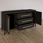 Буфет Primo с тремя ящиками и двумя фасадами Темный орех варинант исполнения - 5 | Loft Concept в Кирове