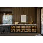 Кухонный гарнитур из массива дуба и камня Ratio Dada Engenereed варинант исполнения - 3 | Loft Concept в Кирове