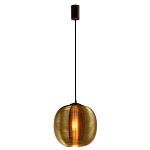 Подвесной светильник со стеклянным рельефным плафоном золото Perforated Glass 25 варинант исполнения - 2 | Loft Concept в Кирове