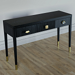 Дизайнерский Письменный стол Elsa Dreams Black с тремя ящиками варинант исполнения - 3 | Loft Concept в Кирове