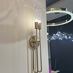 Бра с вытянутым рифленым стеклянным плафоном цилиндрической формы Trumpet tube варинант исполнения - 8 | Loft Concept в Кирове