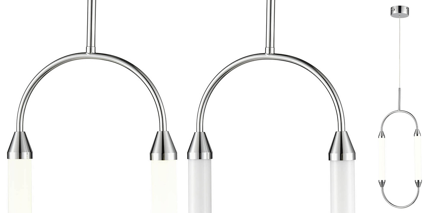 Подвесной светильник Giopato & Coombes CIRQUE Pendant Ellipse Vertical Chrome M Подвесной светильник Giopato & Coombes CIRQUE Pendant Ellipse Vertical Chrome M - Loft-Concept в Кирове