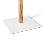 Вешалка с квадратным основанием и 4-мя белыми металлическими крючками Industrial Metal Rust варинант исполнения - 3 | Loft Concept в Кирове