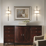 Бра вертикальное с белым полукруглым плафоном и длинным стержнем L Kichler варинант исполнения - 2 | Loft Concept в Кирове