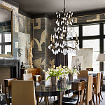 Обои ручная роспись в стиле Арт-деко Symphony Original colourway on Arkose silk dupion варинант исполнения - 2 | Loft Concept в Кирове