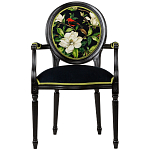 Стул с подлокотниками из бука с изображением птиц и цветов Blooming Birds варинант исполнения - 1 | Loft Concept в Кирове
