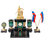 Настольный письменный набор из малахита и долерита Leader Organizer варинант исполнения - 1 | Loft Concept в Кирове