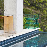 Стол журнальный в форме кубов Acrylic Furniture Lumina Mint Breeze варинант исполнения - 7 | Loft Concept в Кирове