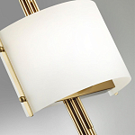 Бра с изогнутым плафоном на бронзовом основании с вертикальным декором из металлических трубок Sohne варинант исполнения - 8 | Loft Concept в Кирове