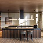 Кухонный гарнитур из массива дерева и камня HI-LINE 6 FRAME DOOR Dada Engenereed Kitchen варинант исполнения - 1 | Loft Concept в Кирове