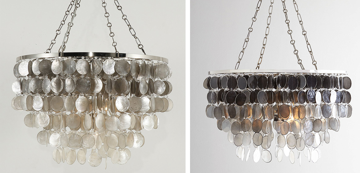 Люстра из ракушек SHELL Chandelier grey 61 Люстра из ракушек SHELL Chandelier grey 61 - Loft-Concept в Кирове