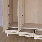 Большой Шкаф Primo Светлый дуб с 3 дверьми и 3 выдвижными ящиками варинант исполнения - 4 | Loft Concept в Кирове