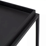 Тумба чёрная на колёсах Cabinet on Wheels варинант исполнения - 4 | Loft Concept в Кирове