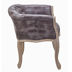 Кресло низкое в стиле прованс Louis French Armchair brown варинант исполнения - 2 | Loft Concept в Кирове