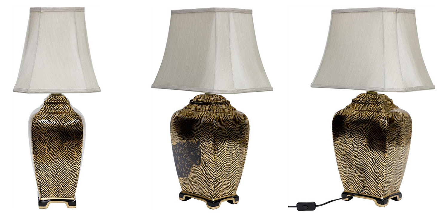 Настольная лампа Leopard Table lamp black and gold Настольная лампа Leopard Table lamp black and gold - Loft-Concept в Кирове