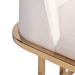 Стул обеденный велюровый кремовый с золотым каркасом Nobility варинант исполнения - 1 | Loft Concept в Кирове