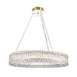 Люстра подвесная круглая из прозрачного хрусталя с золотым корпусом Selfsufficient варинант исполнения - 7 | Loft Concept в Кирове