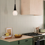 Подвесной светильник каплевидной формы с комбинированным плафоном из стали и белого матового стекла Kichler варинант исполнения - 7 | Loft Concept в Кирове