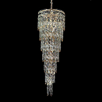 Люстра многоярусная каскадная с хрустальными подвесками Roul Crystal Light варинант исполнения - 4 | Loft Concept в Кирове