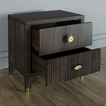 Тумба прикроватная с двумя ящиками Elsa Dreams Walnut варинант исполнения - 2 | Loft Concept в Кирове