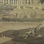 Обои ручная роспись Monuments of Paris Eau Forte on antique scenic Xuan paper варинант исполнения - 1 | Loft Concept в Кирове