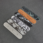 Бра с каменным основанием и 3-мя плафоном из стекла Shaw Marble Lighting варинант исполнения - 1 | Loft Concept в Кирове