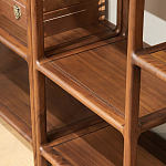 Стеллаж деревянный с полками для хранения Moon Walnut Furniture варинант исполнения - 3 | Loft Concept в Кирове