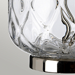 Настольная лампа с цилиндрическим абажуром и прозрачным стеклянным основанием Quintiesse варинант исполнения - 5 | Loft Concept в Кирове