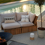 Уличное кресло из массива акации Trivett Wooden Chair варинант исполнения - 9 | Loft Concept в Кирове