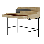 Стол письменный с выдвижным ящиком цвета древесины LEILA WORKING TABLE OAK ANTHRACITE варинант исполнения - 1 | Loft Concept в Кирове