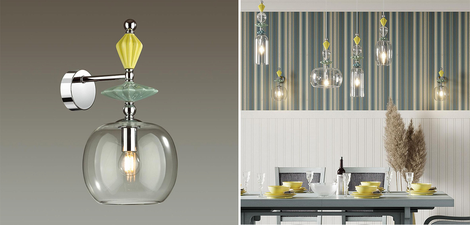 Бра Iris Glas wall lamp A chrome Бра Iris Glas wall lamp A chrome - Loft-Concept в Кирове