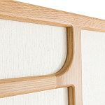 Ширма из массива дуба и ткани Arcuri Screen варинант исполнения - 5 | Loft Concept в Кирове