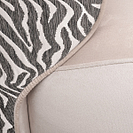 Кресло без подлокотников бежевое с принтом Macrocosm варинант исполнения - 2 | Loft Concept в Кирове